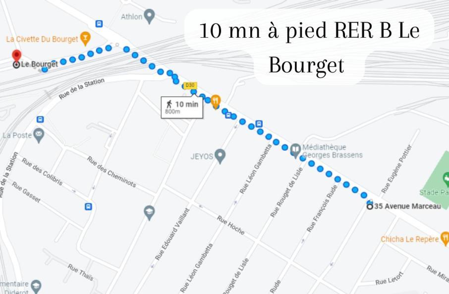 Disponible - Appartement Entier - 10Mn Rer B Aeroport Cdg - Paris Gare Du Nord, T11 Express, Le Bourget, Tout Equipe, Netflix Gratuit, 3 Personnes, 4Eme Etage, Escaliers, Parc Des Expositions, Parking Rue Gratuit Apres 19H Drancy Exterior foto